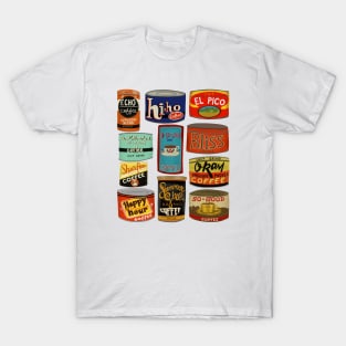 Vintage coffee tins T-Shirt